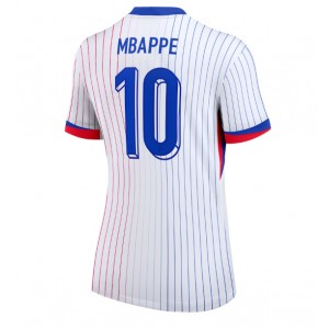 Fotbalové Dres Francie Kylian Mbappe #10 Dámské Venkovní Oblečení ME 2024 Krátký Rukáv